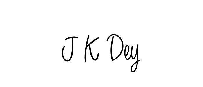 Make a beautiful signature design for name J K Dey. With this signature (Angelique-Rose-font-FFP) style, you can create a handwritten signature for free. J K Dey signature style 5 images and pictures png