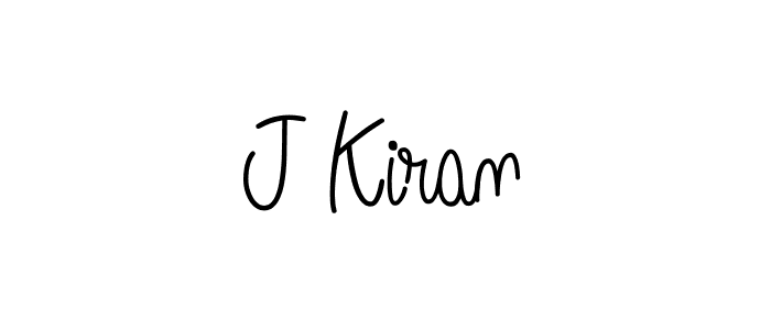 How to Draw J Kiran signature style? Angelique-Rose-font-FFP is a latest design signature styles for name J Kiran. J Kiran signature style 5 images and pictures png