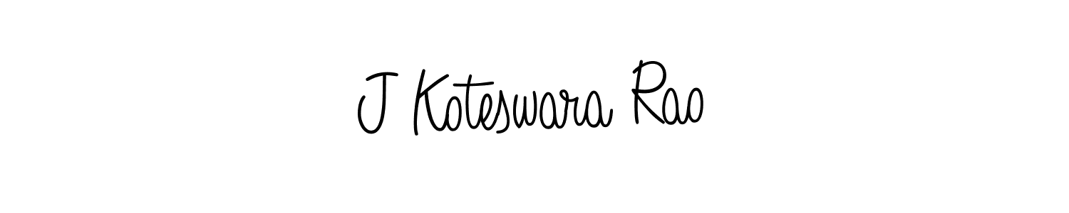 Make a short J Koteswara Rao signature style. Manage your documents anywhere anytime using Angelique-Rose-font-FFP. Create and add eSignatures, submit forms, share and send files easily. J Koteswara Rao signature style 5 images and pictures png