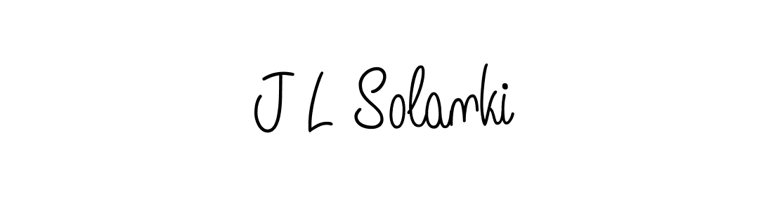 How to make J L Solanki name signature. Use Angelique-Rose-font-FFP style for creating short signs online. This is the latest handwritten sign. J L Solanki signature style 5 images and pictures png