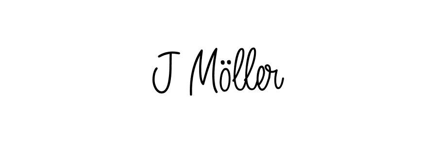 The best way (Angelique-Rose-font-FFP) to make a short signature is to pick only two or three words in your name. The name J Möller include a total of six letters. For converting this name. J Möller signature style 5 images and pictures png