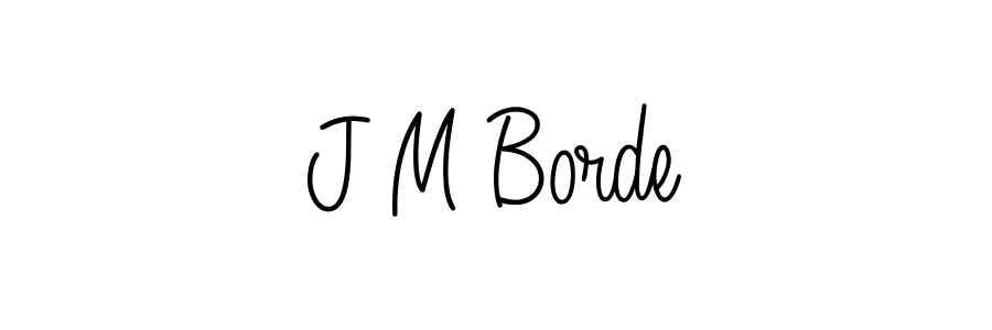 How to make J M Borde signature? Angelique-Rose-font-FFP is a professional autograph style. Create handwritten signature for J M Borde name. J M Borde signature style 5 images and pictures png