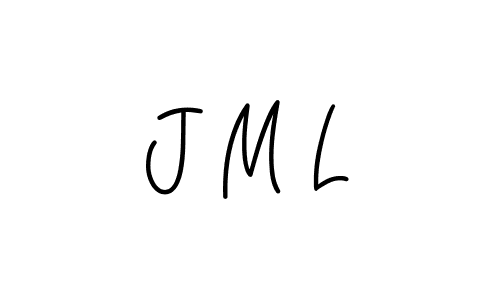 The best way (Angelique-Rose-font-FFP) to make a short signature is to pick only two or three words in your name. The name J M L include a total of six letters. For converting this name. J M L signature style 5 images and pictures png