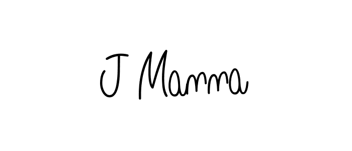 Make a beautiful signature design for name J Manna. With this signature (Angelique-Rose-font-FFP) style, you can create a handwritten signature for free. J Manna signature style 5 images and pictures png