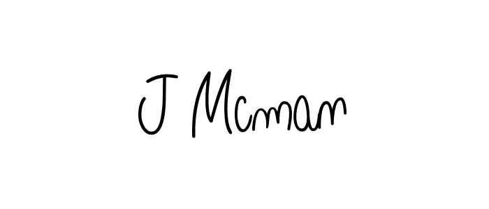 How to make J Mcman name signature. Use Angelique-Rose-font-FFP style for creating short signs online. This is the latest handwritten sign. J Mcman signature style 5 images and pictures png