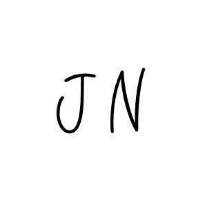 Design your own signature with our free online signature maker. With this signature software, you can create a handwritten (Angelique-Rose-font-FFP) signature for name J N. J N signature style 5 images and pictures png