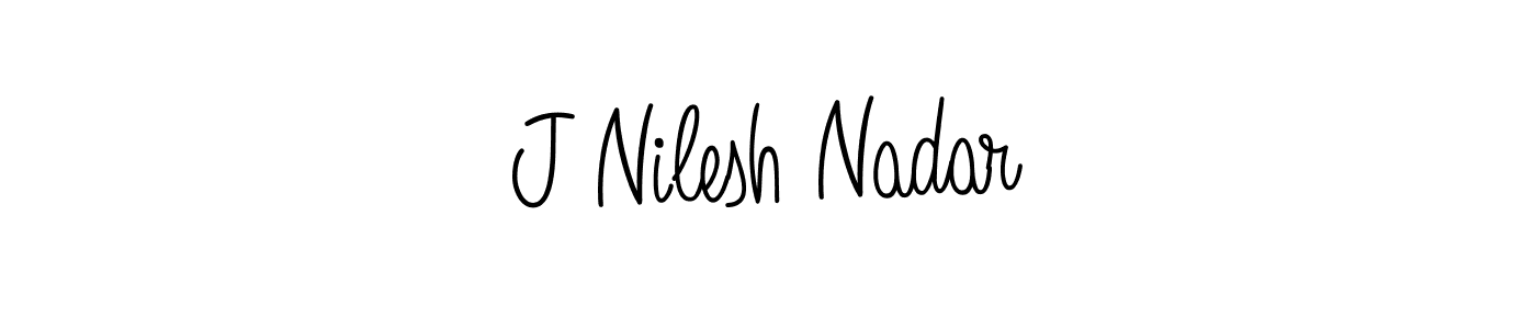 Best and Professional Signature Style for J Nilesh Nadar. Angelique-Rose-font-FFP Best Signature Style Collection. J Nilesh Nadar signature style 5 images and pictures png