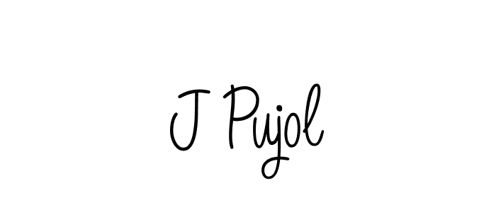 Angelique-Rose-font-FFP is a professional signature style that is perfect for those who want to add a touch of class to their signature. It is also a great choice for those who want to make their signature more unique. Get J Pujol name to fancy signature for free. J Pujol signature style 5 images and pictures png