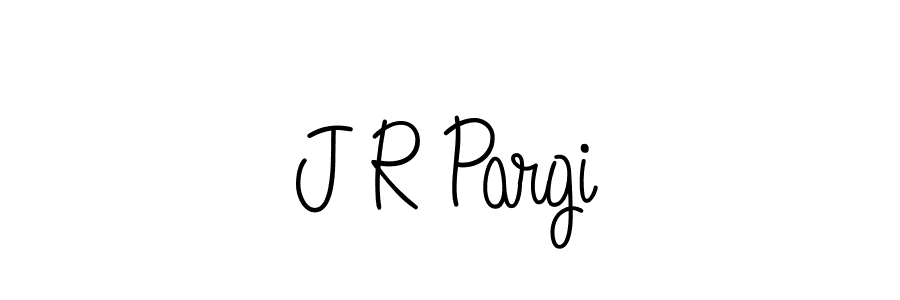Make a beautiful signature design for name J R Pargi. With this signature (Angelique-Rose-font-FFP) style, you can create a handwritten signature for free. J R Pargi signature style 5 images and pictures png