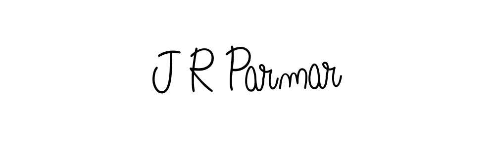 Make a beautiful signature design for name J R Parmar. With this signature (Angelique-Rose-font-FFP) style, you can create a handwritten signature for free. J R Parmar signature style 5 images and pictures png