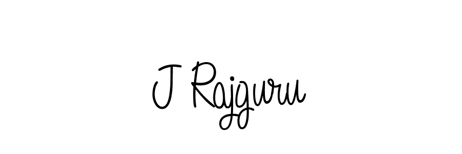 How to make J Rajguru name signature. Use Angelique-Rose-font-FFP style for creating short signs online. This is the latest handwritten sign. J Rajguru signature style 5 images and pictures png