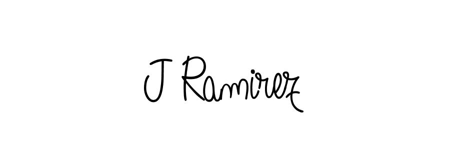 Design your own signature with our free online signature maker. With this signature software, you can create a handwritten (Angelique-Rose-font-FFP) signature for name J Ramirez. J Ramirez signature style 5 images and pictures png