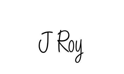 Make a beautiful signature design for name J Roy. With this signature (Angelique-Rose-font-FFP) style, you can create a handwritten signature for free. J Roy signature style 5 images and pictures png