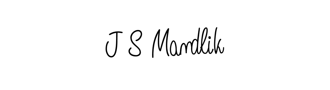 Also we have J S Mandlik name is the best signature style. Create professional handwritten signature collection using Angelique-Rose-font-FFP autograph style. J S Mandlik signature style 5 images and pictures png