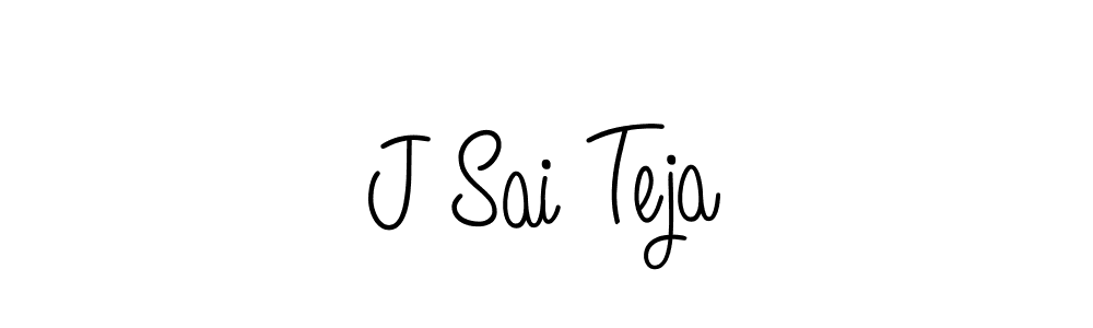 Design your own signature with our free online signature maker. With this signature software, you can create a handwritten (Angelique-Rose-font-FFP) signature for name J Sai Teja. J Sai Teja signature style 5 images and pictures png
