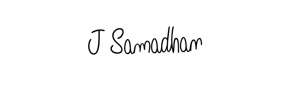 Use a signature maker to create a handwritten signature online. With this signature software, you can design (Angelique-Rose-font-FFP) your own signature for name J Samadhan. J Samadhan signature style 5 images and pictures png