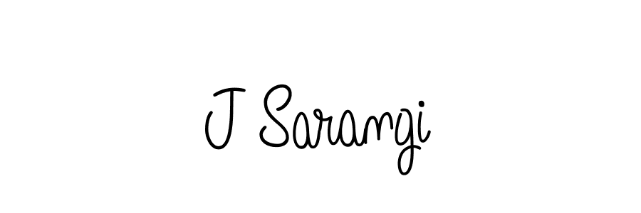 Create a beautiful signature design for name J Sarangi. With this signature (Angelique-Rose-font-FFP) fonts, you can make a handwritten signature for free. J Sarangi signature style 5 images and pictures png