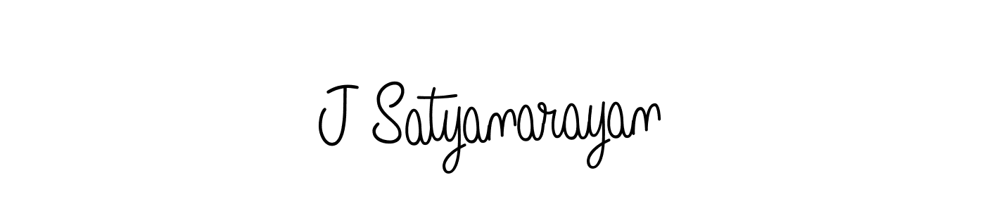 Make a beautiful signature design for name J Satyanarayan. With this signature (Angelique-Rose-font-FFP) style, you can create a handwritten signature for free. J Satyanarayan signature style 5 images and pictures png