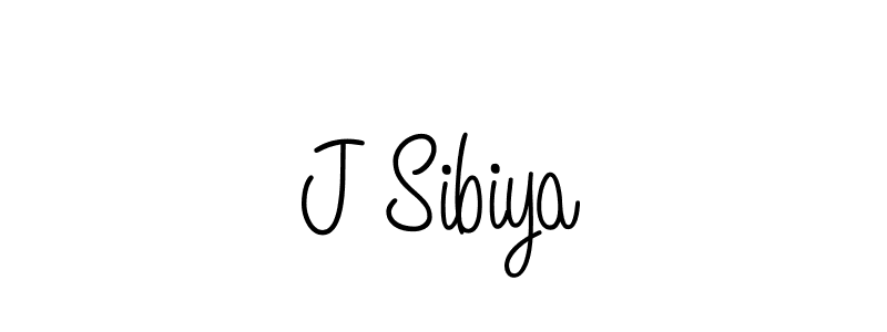 Create a beautiful signature design for name J Sibiya. With this signature (Angelique-Rose-font-FFP) fonts, you can make a handwritten signature for free. J Sibiya signature style 5 images and pictures png