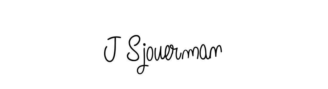 How to make J Sjouerman name signature. Use Angelique-Rose-font-FFP style for creating short signs online. This is the latest handwritten sign. J Sjouerman signature style 5 images and pictures png