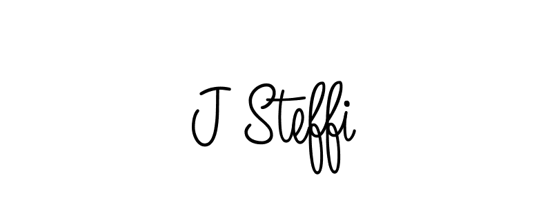 How to Draw J Steffi signature style? Angelique-Rose-font-FFP is a latest design signature styles for name J Steffi. J Steffi signature style 5 images and pictures png