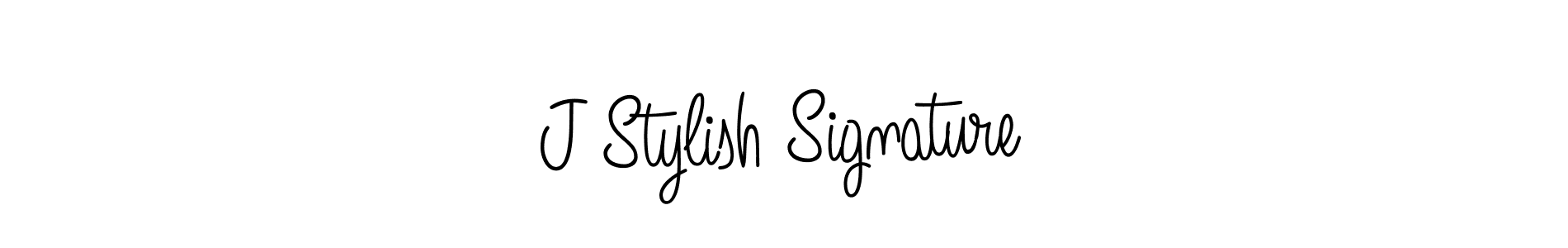 How to make J Stylish Signature name signature. Use Angelique-Rose-font-FFP style for creating short signs online. This is the latest handwritten sign. J Stylish Signature signature style 5 images and pictures png