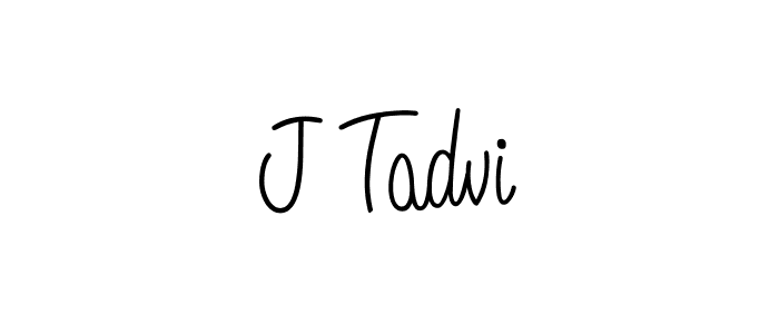 J Tadvi stylish signature style. Best Handwritten Sign (Angelique-Rose-font-FFP) for my name. Handwritten Signature Collection Ideas for my name J Tadvi. J Tadvi signature style 5 images and pictures png