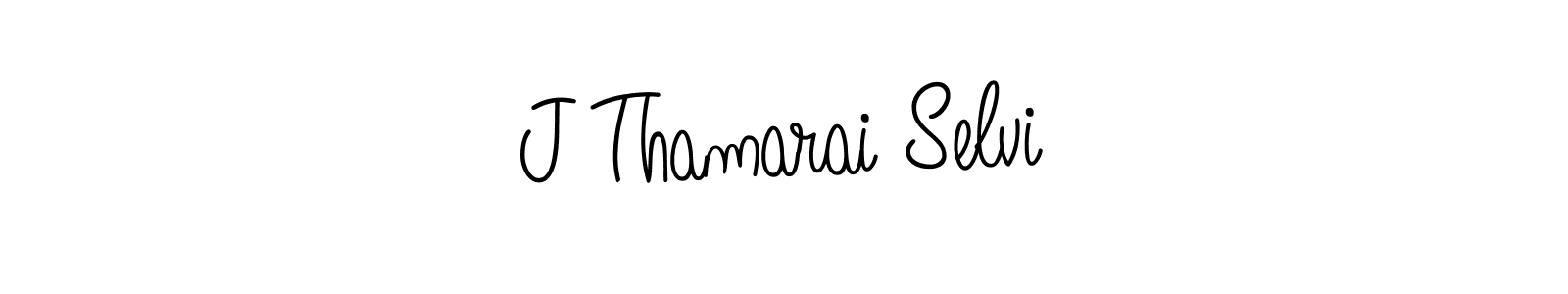 You should practise on your own different ways (Angelique-Rose-font-FFP) to write your name (J Thamarai Selvi) in signature. don't let someone else do it for you. J Thamarai Selvi signature style 5 images and pictures png