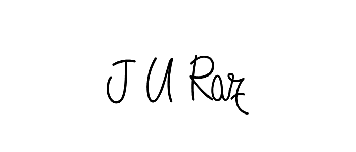 Best and Professional Signature Style for J U Raz. Angelique-Rose-font-FFP Best Signature Style Collection. J U Raz signature style 5 images and pictures png