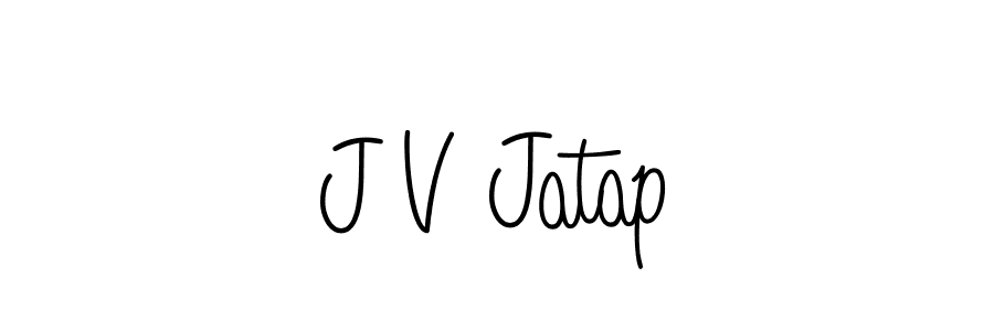 How to make J V Jatap signature? Angelique-Rose-font-FFP is a professional autograph style. Create handwritten signature for J V Jatap name. J V Jatap signature style 5 images and pictures png