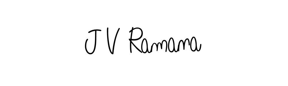 if you are searching for the best signature style for your name J V Ramana. so please give up your signature search. here we have designed multiple signature styles  using Angelique-Rose-font-FFP. J V Ramana signature style 5 images and pictures png