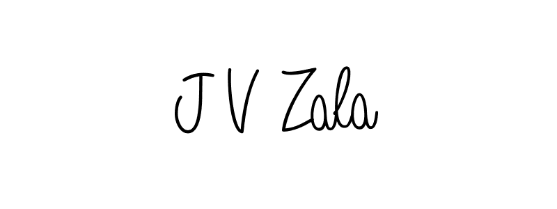 Best and Professional Signature Style for J V Zala. Angelique-Rose-font-FFP Best Signature Style Collection. J V Zala signature style 5 images and pictures png