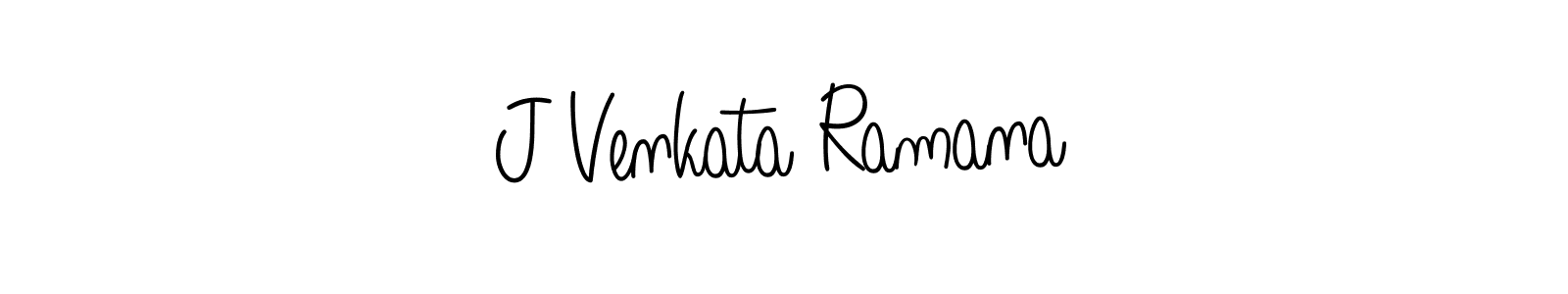 The best way (Angelique-Rose-font-FFP) to make a short signature is to pick only two or three words in your name. The name J Venkata Ramana include a total of six letters. For converting this name. J Venkata Ramana signature style 5 images and pictures png