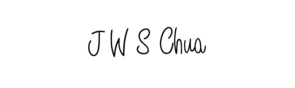 if you are searching for the best signature style for your name J W S Chua. so please give up your signature search. here we have designed multiple signature styles  using Angelique-Rose-font-FFP. J W S Chua signature style 5 images and pictures png