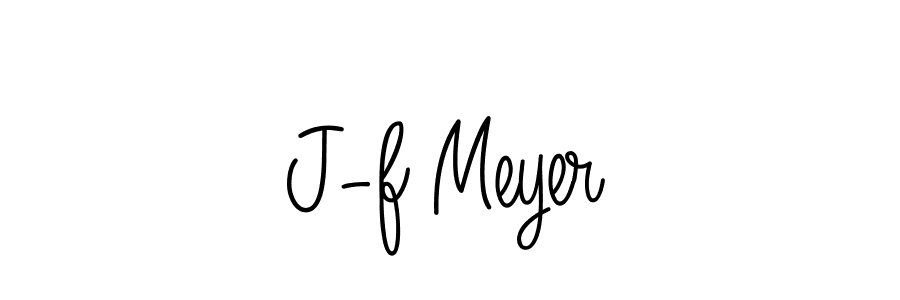 You should practise on your own different ways (Angelique-Rose-font-FFP) to write your name (J-f Meyer) in signature. don't let someone else do it for you. J-f Meyer signature style 5 images and pictures png