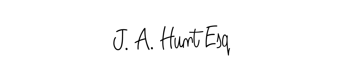 Make a beautiful signature design for name J. A. Hunt Esq. Use this online signature maker to create a handwritten signature for free. J. A. Hunt Esq signature style 5 images and pictures png