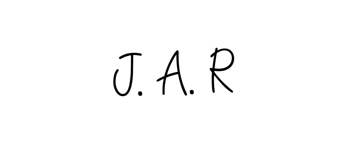 Check out images of Autograph of J. A. R name. Actor J. A. R Signature Style. Angelique-Rose-font-FFP is a professional sign style online. J. A. R signature style 5 images and pictures png