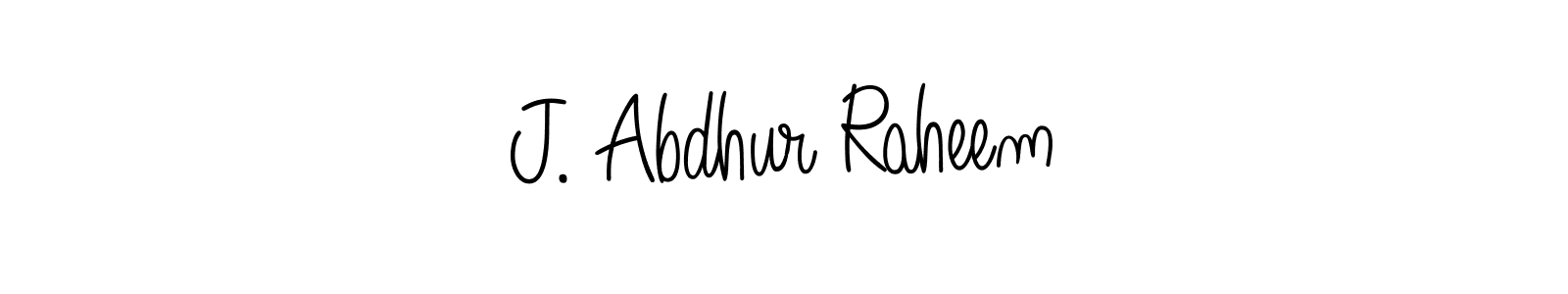 This is the best signature style for the J. Abdhur Raheem name. Also you like these signature font (Angelique-Rose-font-FFP). Mix name signature. J. Abdhur Raheem signature style 5 images and pictures png