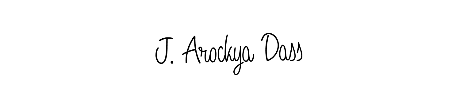 J. Arockya Dass stylish signature style. Best Handwritten Sign (Angelique-Rose-font-FFP) for my name. Handwritten Signature Collection Ideas for my name J. Arockya Dass. J. Arockya Dass signature style 5 images and pictures png