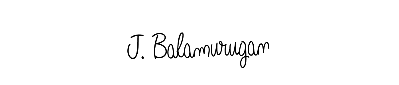 Make a beautiful signature design for name J. Balamurugan. With this signature (Angelique-Rose-font-FFP) style, you can create a handwritten signature for free. J. Balamurugan signature style 5 images and pictures png