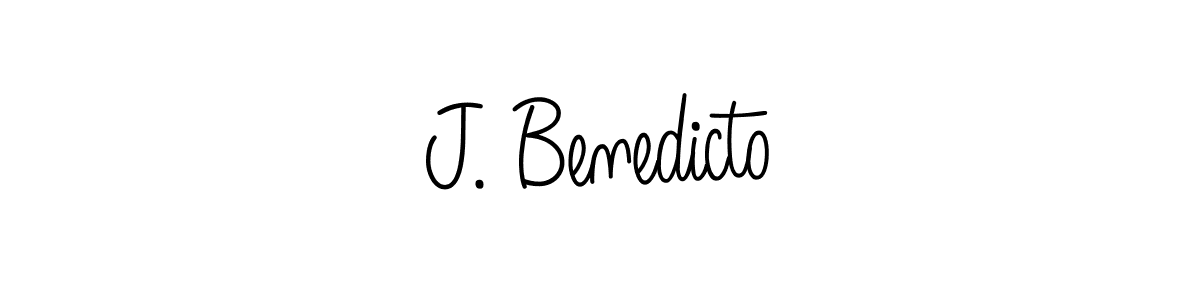 The best way (Angelique-Rose-font-FFP) to make a short signature is to pick only two or three words in your name. The name J. Benedicto include a total of six letters. For converting this name. J. Benedicto signature style 5 images and pictures png
