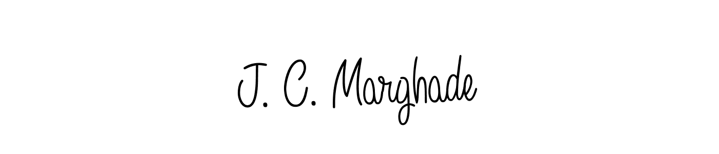 Make a beautiful signature design for name J. C. Marghade. Use this online signature maker to create a handwritten signature for free. J. C. Marghade signature style 5 images and pictures png