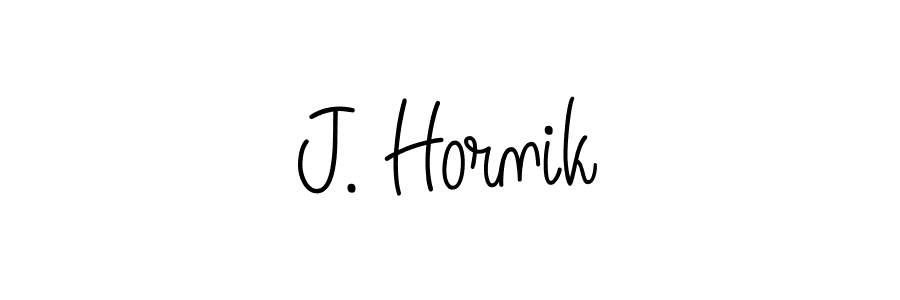 How to Draw J. Hornik signature style? Angelique-Rose-font-FFP is a latest design signature styles for name J. Hornik. J. Hornik signature style 5 images and pictures png