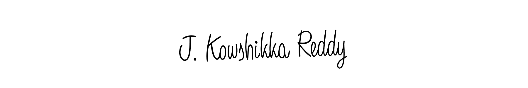 Once you've used our free online signature maker to create your best signature Angelique-Rose-font-FFP style, it's time to enjoy all of the benefits that J. Kowshikka Reddy name signing documents. J. Kowshikka Reddy signature style 5 images and pictures png