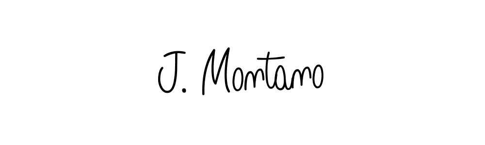 How to make J. Montano name signature. Use Angelique-Rose-font-FFP style for creating short signs online. This is the latest handwritten sign. J. Montano signature style 5 images and pictures png