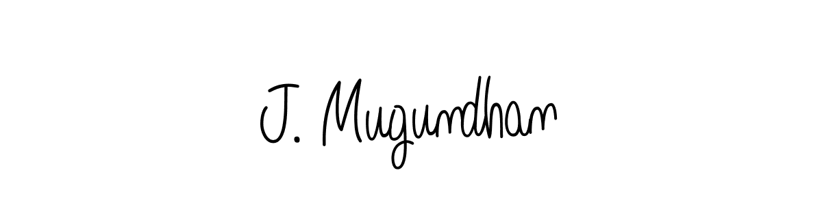 Use a signature maker to create a handwritten signature online. With this signature software, you can design (Angelique-Rose-font-FFP) your own signature for name J. Mugundhan. J. Mugundhan signature style 5 images and pictures png