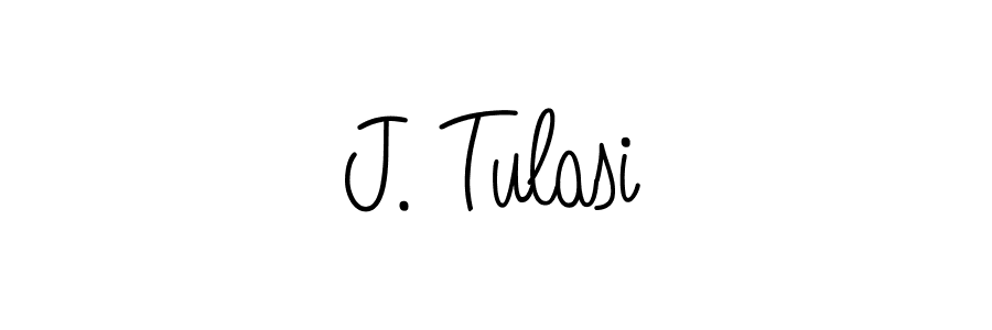 J. Tulasi stylish signature style. Best Handwritten Sign (Angelique-Rose-font-FFP) for my name. Handwritten Signature Collection Ideas for my name J. Tulasi. J. Tulasi signature style 5 images and pictures png