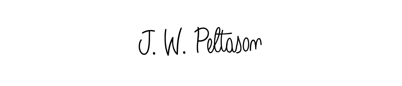 How to make J. W. Peltason signature? Angelique-Rose-font-FFP is a professional autograph style. Create handwritten signature for J. W. Peltason name. J. W. Peltason signature style 5 images and pictures png