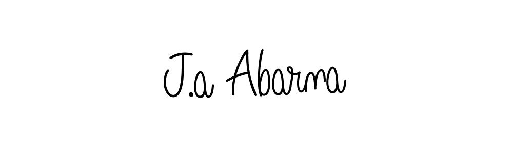 Make a beautiful signature design for name J.a Abarna. Use this online signature maker to create a handwritten signature for free. J.a Abarna signature style 5 images and pictures png