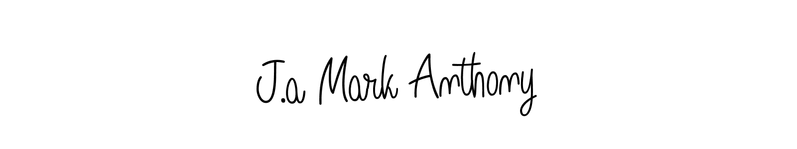 Use a signature maker to create a handwritten signature online. With this signature software, you can design (Angelique-Rose-font-FFP) your own signature for name J.a Mark Anthony. J.a Mark Anthony signature style 5 images and pictures png